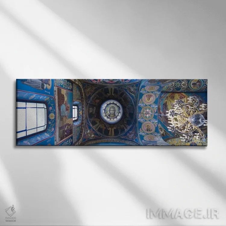 تابلو دکوراتیو Church of The Savior On Spilled Blood, St. Petersburg… اثر پانورامیک ایمجز - نمای روبهرو روی دیوار