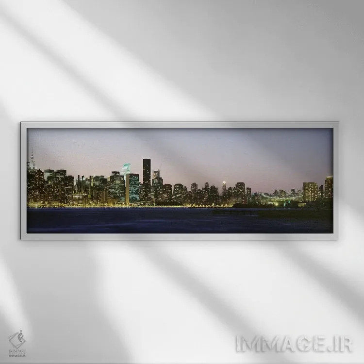 تابلو دکوراتیو New York City, New York State, USA #3,آسمان خراش ها در… اثر پانورامیک ایمجز - نمای قابدار سفید
