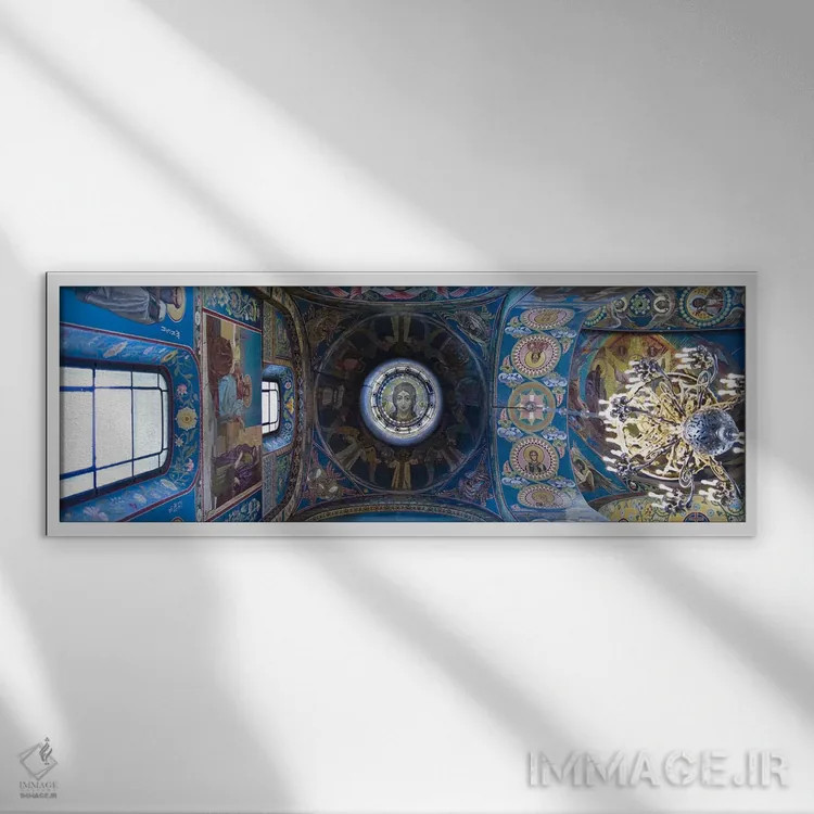تابلو دکوراتیو Church of The Savior On Spilled Blood, St. Petersburg… اثر پانورامیک ایمجز - نمای قابدار سفید
