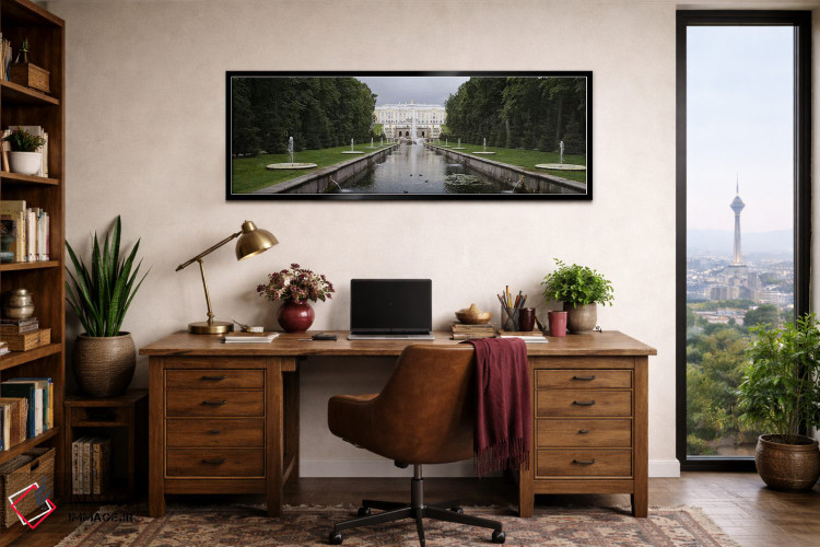 تابلو دکوراتیو St. Petersburg, Russia,کانال در گرند کسکید در کاخ بزرگ… اثر پانورامیک ایمجز - D2B