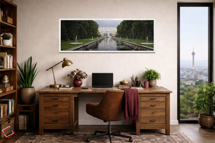 تابلو دکوراتیو St. Petersburg, Russia,کانال در گرند کسکید در کاخ بزرگ… اثر پانورامیک ایمجز - D1W