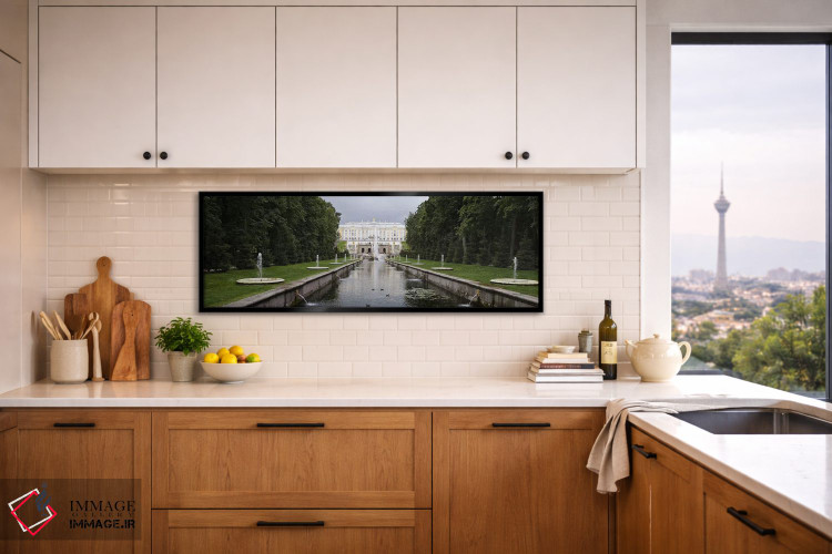 تابلو دکوراتیو St. Petersburg, Russia,کانال در گرند کسکید در کاخ بزرگ… اثر پانورامیک ایمجز - D5B