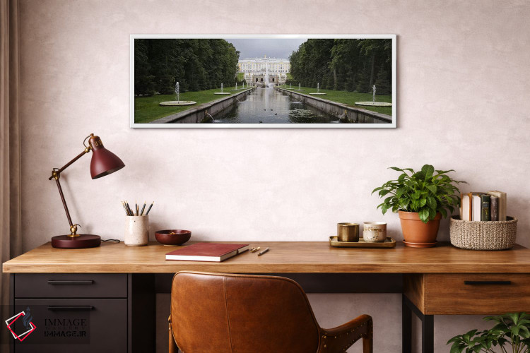 تابلو دکوراتیو St. Petersburg, Russia,کانال در گرند کسکید در کاخ بزرگ… اثر پانورامیک ایمجز - D4W