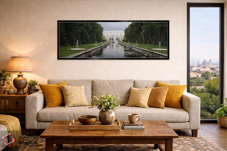 تابلو دکوراتیو St. Petersburg, Russia,کانال در گرند کسکید در کاخ بزرگ… اثر پانورامیک ایمجز - D6B