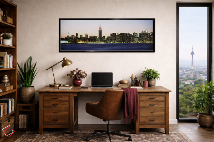 تابلو دکوراتیو New York City, New York State, USA #4,آسمان خراش ها در… اثر پانورامیک ایمجز - D2B