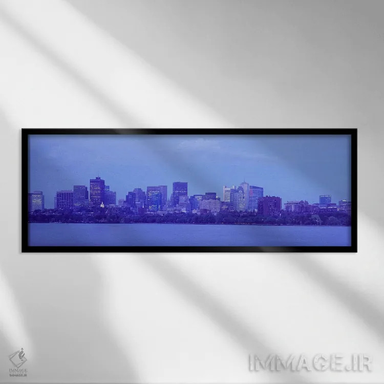 تابلو دکوراتیو Charles River, Boston, Suffolk County, Massachusetts, U… اثر پانورامیک ایمجز - نمای قابدار مشکی