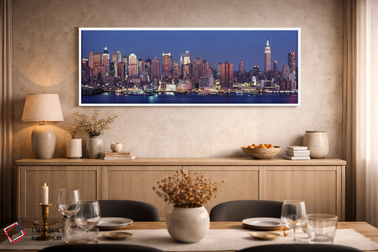 تابلو دکوراتیو West Side, NYC, New York City, USA,غروب، وست ساید، نیوی… اثر پانورامیک ایمجز - D2W