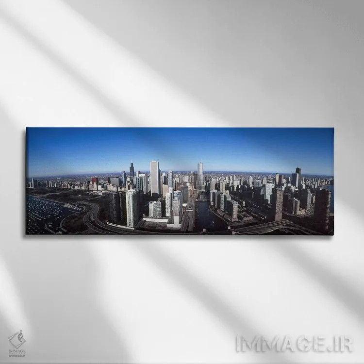 تابلو دکوراتیو Trump Tower, Chicago River, Chicago, Cook County, Illin… اثر پانورامیک ایمجز - نمای روبهرو روی دیوار