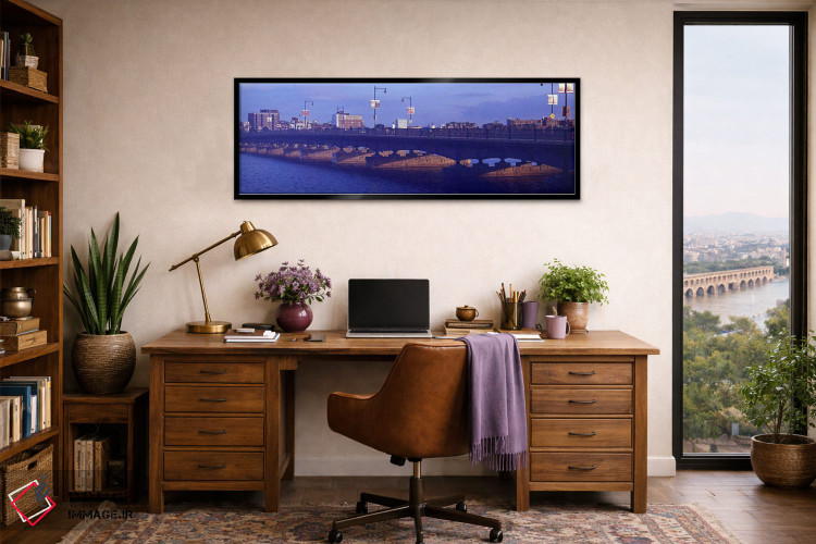 تابلو دکوراتیو Longfellow Bridge, Charles River, Boston, Suffolk Count… اثر پانورامیک ایمجز - D2B