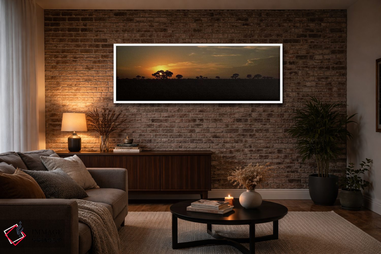 تابلو دکوراتیو Kruger National Park, South Africa,غروب باشکوه بر فراز… اثر پانورامیک ایمجز - D3W