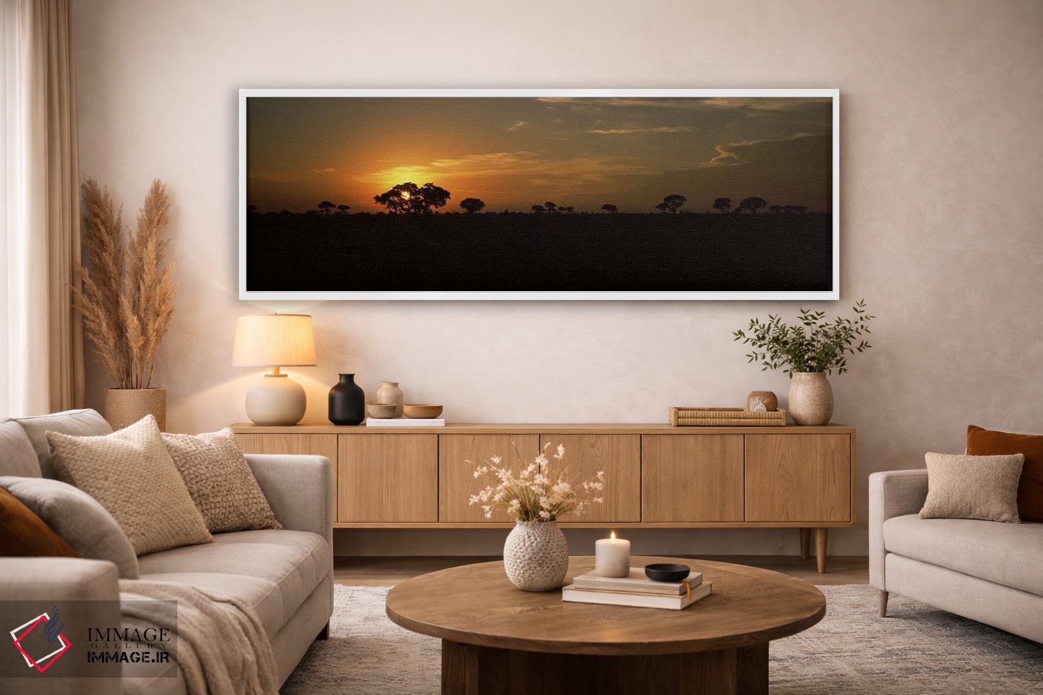 تابلو دکوراتیو Kruger National Park, South Africa,غروب باشکوه بر فراز… اثر پانورامیک ایمجز - D4W