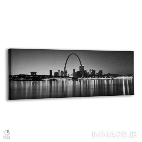 تابلو دکوراتیو Gateway Arch, Mississippi River, St. Louis, Missouri, U… اثر پانورامیک ایمجز - نمای پرسپکتیو محصول