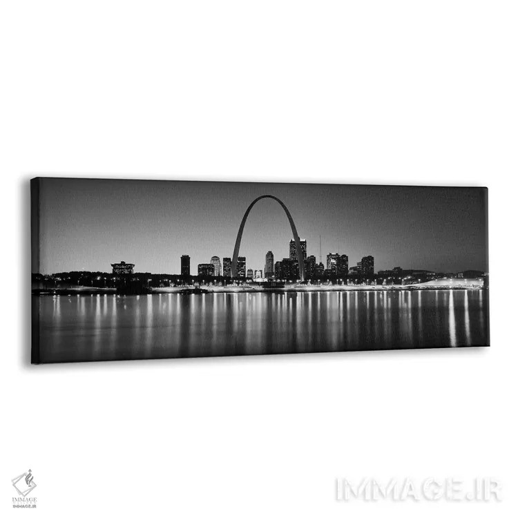 تابلو دکوراتیو Gateway Arch, Mississippi River, St. Louis, Missouri, U… اثر پانورامیک ایمجز - نمای پرسپکتیو محصول