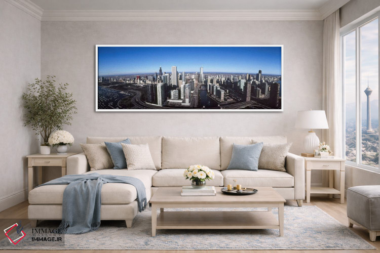 تابلو دکوراتیو Trump Tower, Chicago River, Chicago, Cook County, Illin… اثر پانورامیک ایمجز - D4W