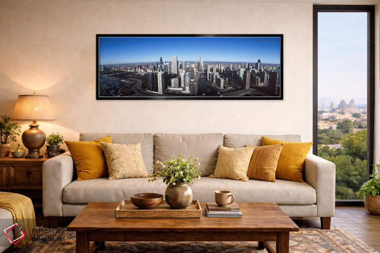 تابلو دکوراتیو Trump Tower, Chicago River, Chicago, Cook County, Illin… اثر پانورامیک ایمجز - D6B