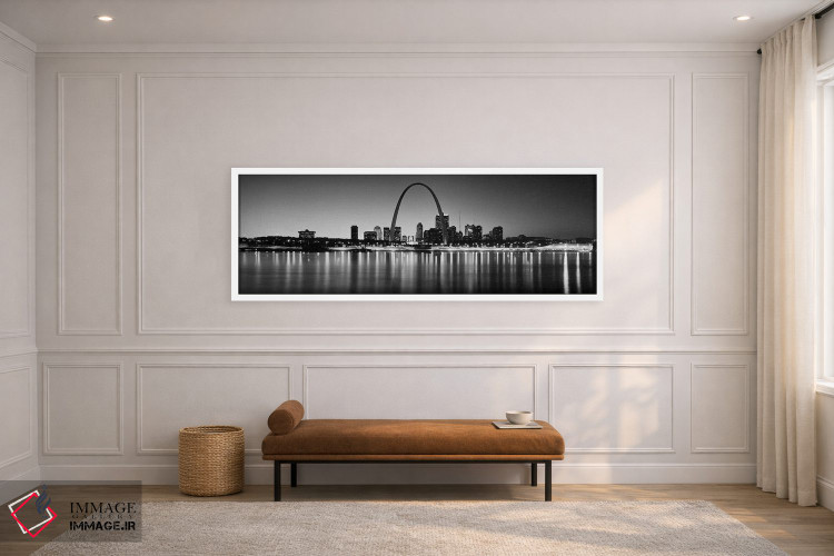 تابلو دکوراتیو Gateway Arch, Mississippi River, St. Louis, Missouri, U… اثر پانورامیک ایمجز - D1W