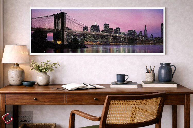 تابلو دکوراتیو Manhattan, New York City, New York State, USA,پل بروکلی… اثر پانورامیک ایمجز - D1W