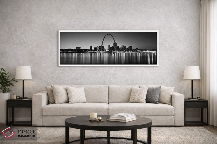 تابلو دکوراتیو Gateway Arch, Mississippi River, St. Louis, Missouri, U… اثر پانورامیک ایمجز - D5W