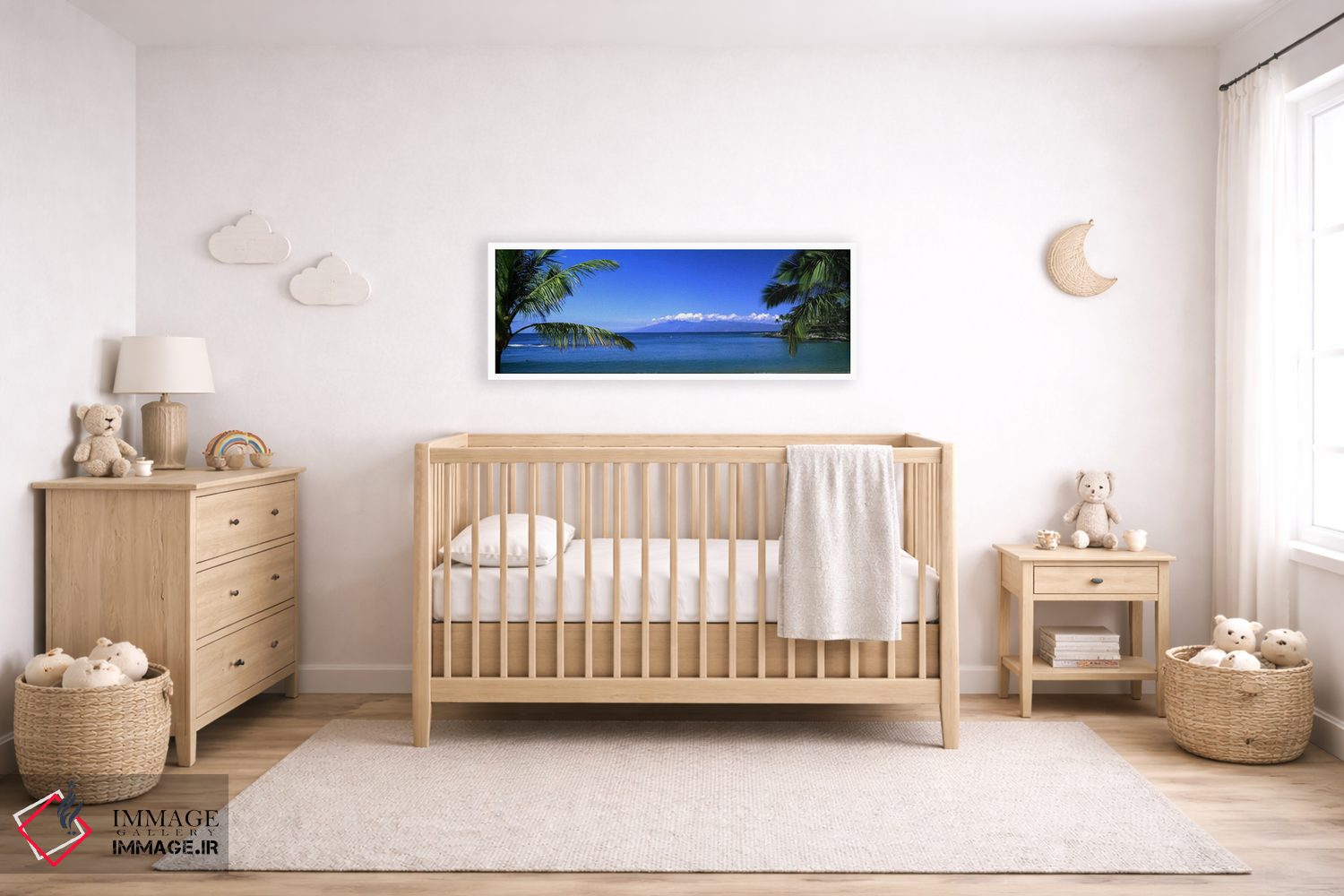 تابلو دکوراتیو Maui, Hawaii, USA,نمای دور از جزیره مولکای از ساحل کاپا… اثر پانورامیک ایمجز - D6W