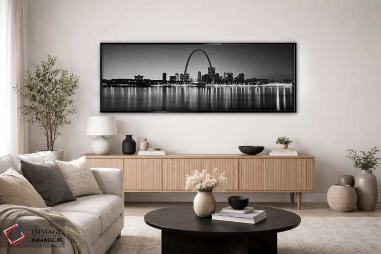 تابلو دکوراتیو Gateway Arch, Mississippi River, St. Louis, Missouri, U… اثر پانورامیک ایمجز - D4B