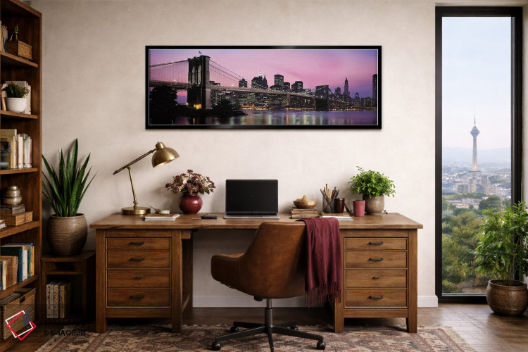 تابلو دکوراتیو Manhattan, New York City, New York State, USA,پل بروکلی… اثر پانورامیک ایمجز - D3B