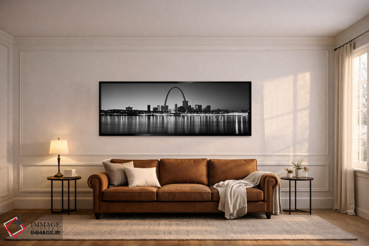 تابلو دکوراتیو Gateway Arch, Mississippi River, St. Louis, Missouri, U… اثر پانورامیک ایمجز - D6B