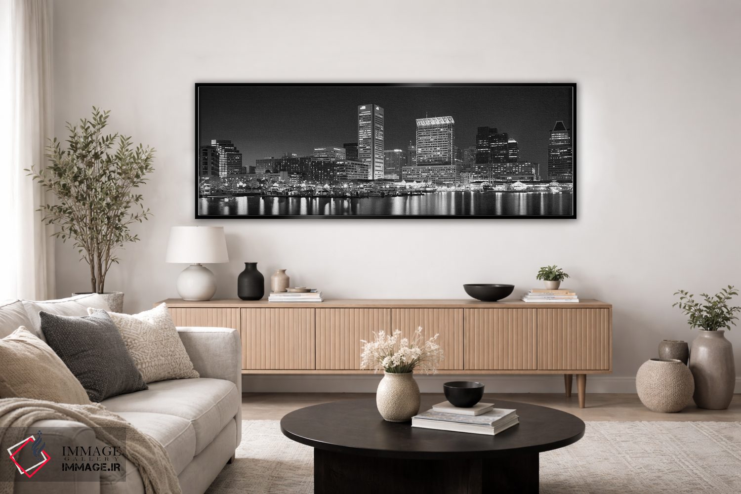 تابلو دکوراتیو Baltimore, Maryland, USA,شهر در کنار آب، بالتیمور، مریل… اثر پانورامیک ایمجز - D4B