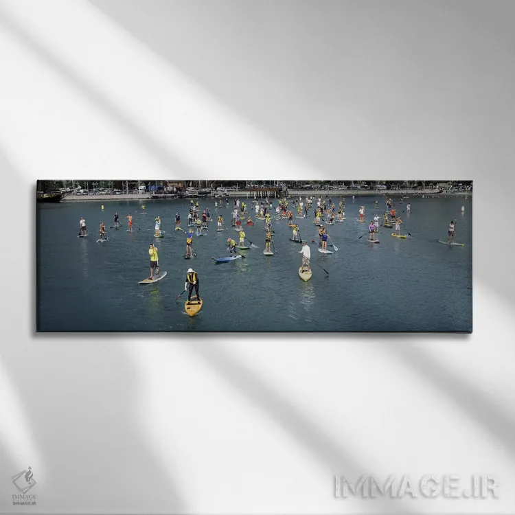 تابلو دکوراتیو Dana Point, Orange County, California, USA,پدل بردسواره… اثر پانورامیک ایمجز - نمای روبهرو روی دیوار