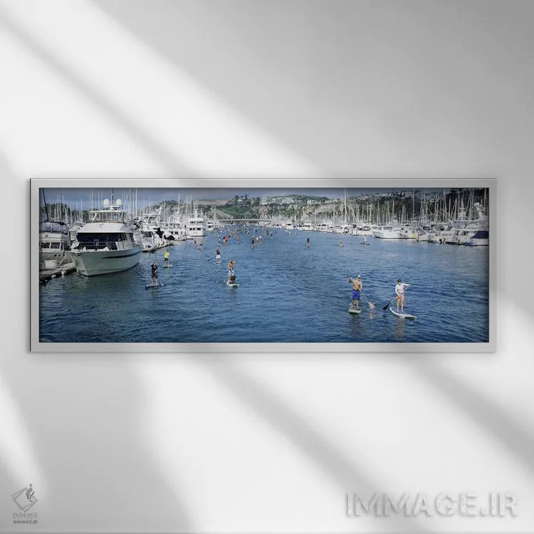 تابلو دکوراتیو Dana Point, Orange County, California, USA #3,پدل بردسو… اثر پانورامیک ایمجز - نمای قابدار سفید