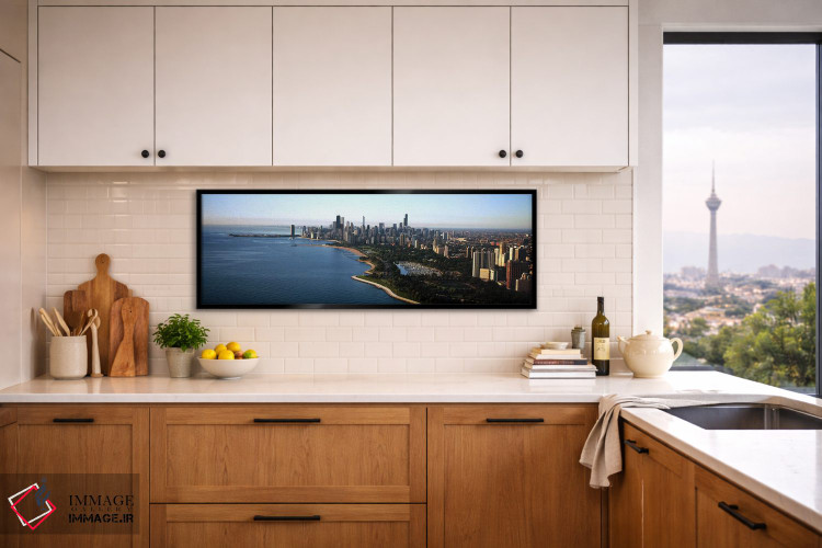تابلو دکوراتیو Grant Park, Lake Michigan, Chicago, Cook County, Illino… اثر پانورامیک ایمجز - D5B