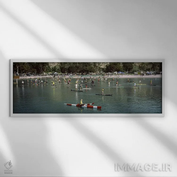 تابلو دکوراتیو Dana Point, Orange County, California, USA #2,پدل بردسو… اثر پانورامیک ایمجز - نمای قابدار سفید