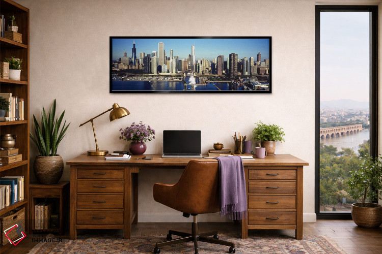 تابلو دکوراتیو Chicago Harbor, Chicago, Cook County, Illinois, USA,آسم… اثر پانورامیک ایمجز - D2B