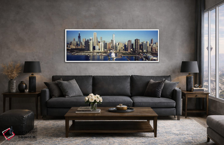 تابلو دکوراتیو Chicago Harbor, Chicago, Cook County, Illinois, USA,آسم… اثر پانورامیک ایمجز - D3W