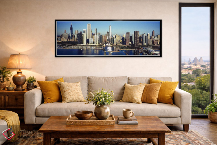 تابلو دکوراتیو Chicago Harbor, Chicago, Cook County, Illinois, USA,آسم… اثر پانورامیک ایمجز - D5B