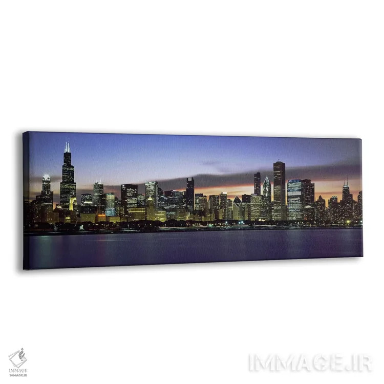 تابلو دکوراتیو Lake Michigan, Chicago, Illinois, USA,ساختمان های کنار… اثر پانورامیک ایمجز - نمای پرسپکتیو محصول