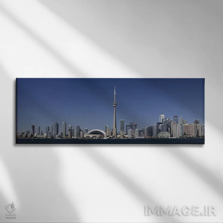 تابلو دکوراتیو Toronto, Ontario, Canada,چشم انداز آسمان نمای مرکز شهر… اثر پانورامیک ایمجز - نمای روبهرو روی دیوار
