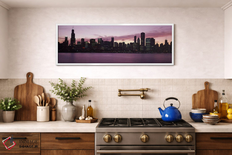 تابلو دکوراتیو Lake Michigan, Chicago, Illinois, USA 2011,ساختمان های… اثر پانورامیک ایمجز - D1W