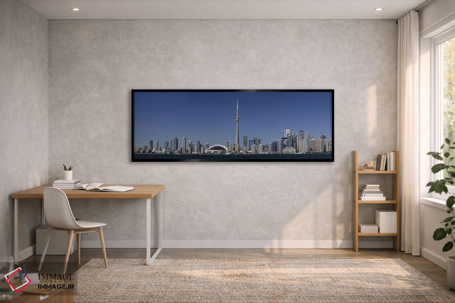 تابلو دکوراتیو Toronto, Ontario, Canada,چشم انداز آسمان نمای مرکز شهر… اثر پانورامیک ایمجز - D2B