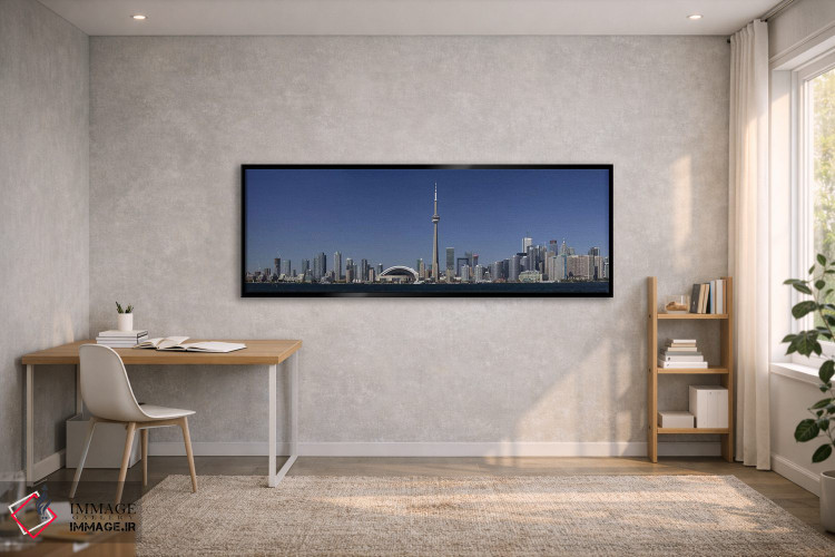 تابلو دکوراتیو Toronto, Ontario, Canada,چشم انداز آسمان نمای مرکز شهر… اثر پانورامیک ایمجز - D2B