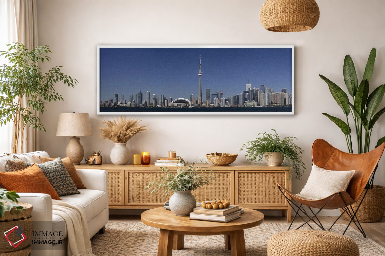 تابلو دکوراتیو Toronto, Ontario, Canada,چشم انداز آسمان نمای مرکز شهر… اثر پانورامیک ایمجز - D3W