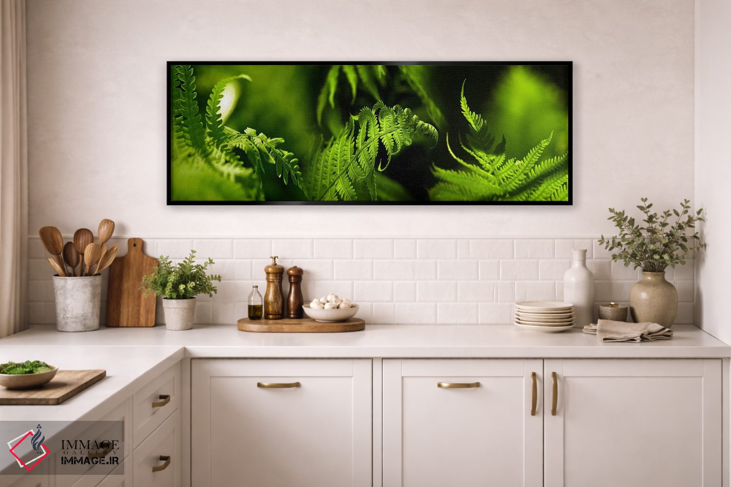 تابلو دکوراتیو سرخس اثر پانورامیک ایمجز - D2B