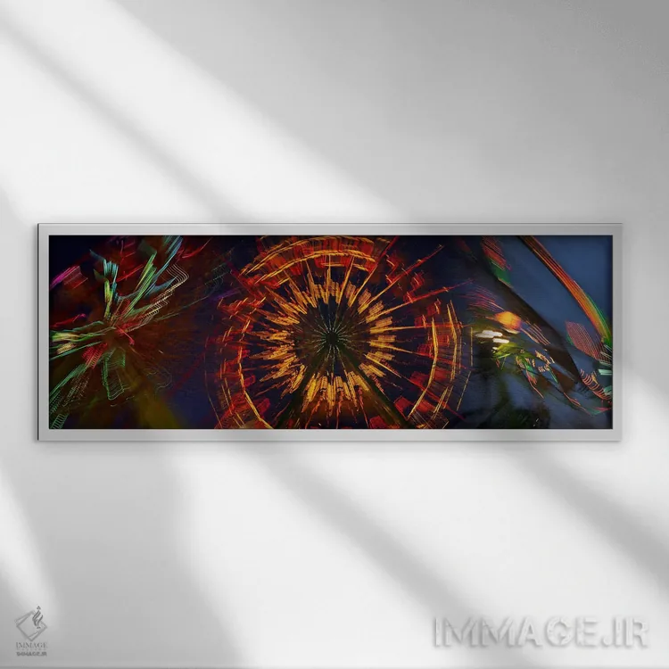 تابلو دکوراتیو میدان نمایشگاه اثر پانورامیک ایمجز - نمای قابدار سفید