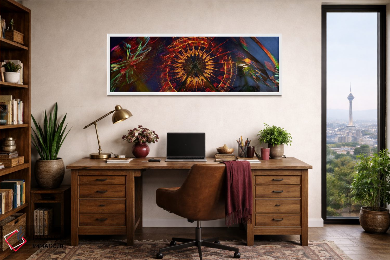 تابلو دکوراتیو میدان نمایشگاه اثر پانورامیک ایمجز - D2W