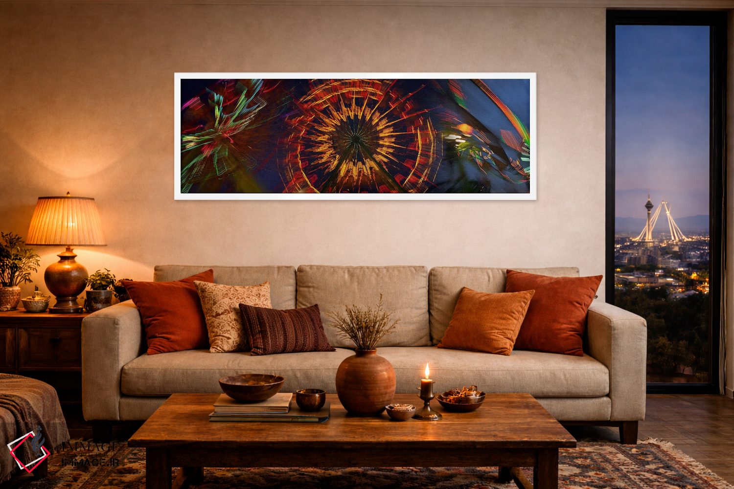 تابلو دکوراتیو میدان نمایشگاه اثر پانورامیک ایمجز - D4W