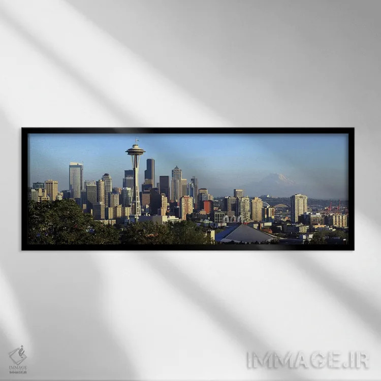 تابلو دکوراتیو King County, Washington State, USA 2010,چشم انداز آسمان… اثر پانورامیک ایمجز - نمای قابدار مشکی