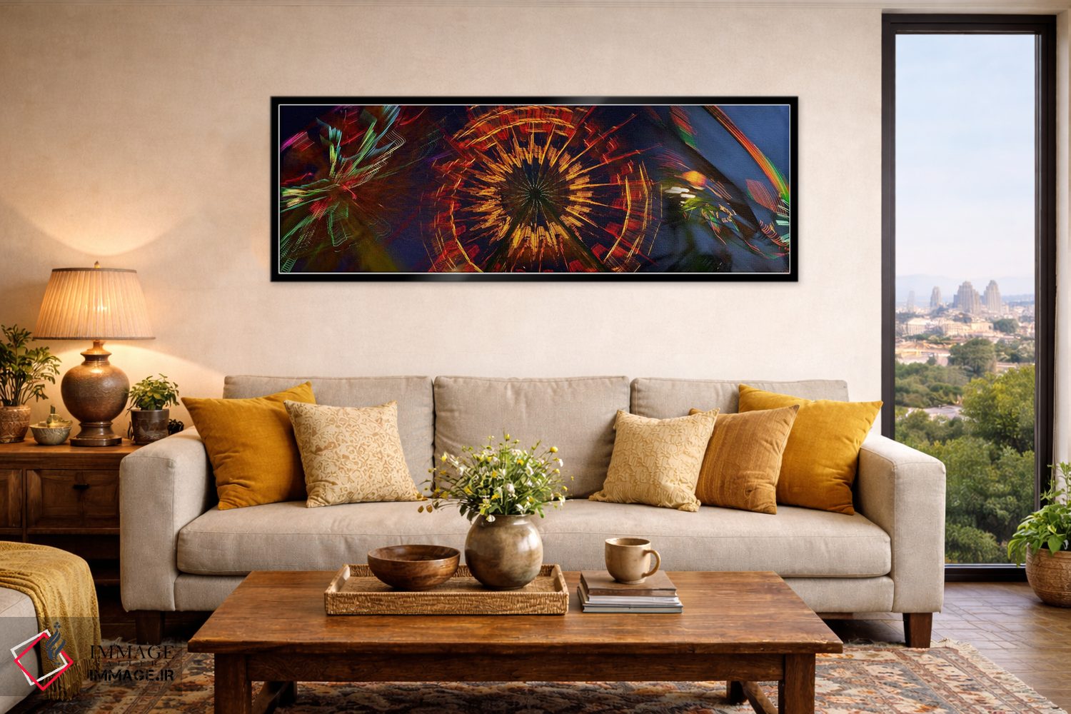 تابلو دکوراتیو میدان نمایشگاه اثر پانورامیک ایمجز - D6B