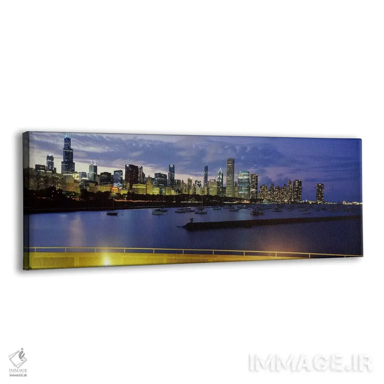 تابلو دکوراتیو Lake Michigan, Chicago, Illinois, USA #2,ساختمان های کن… اثر پانورامیک ایمجز - نمای پرسپکتیو محصول