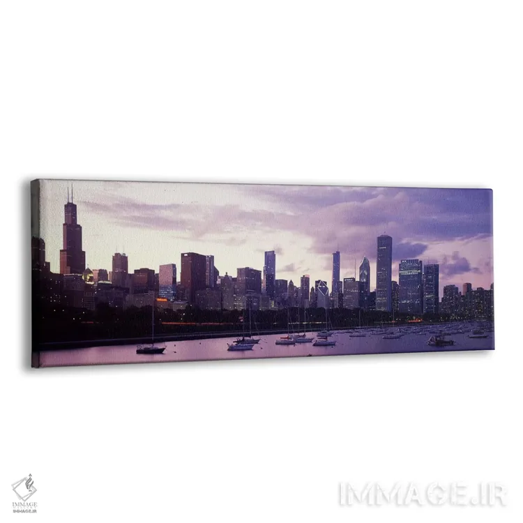 تابلو دکوراتیو Lake Michigan, Chicago, Illinois, USA #3,ساختمان های کن… اثر پانورامیک ایمجز - نمای پرسپکتیو محصول