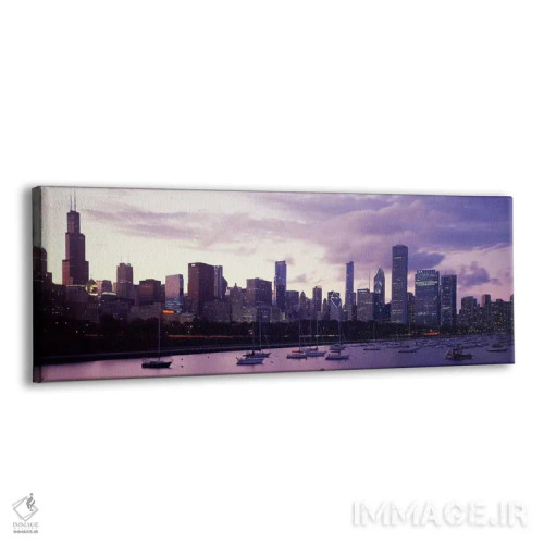 تابلو دکوراتیو Lake Michigan, Chicago, Illinois, USA #3,ساختمان های کن… اثر پانورامیک ایمجز - نمای پرسپکتیو محصول