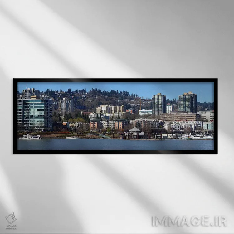 تابلو دکوراتیو Portland, Multnomah County, Oregon, USA 2011,ساختمان ها… اثر پانورامیک ایمجز - نمای قابدار مشکی